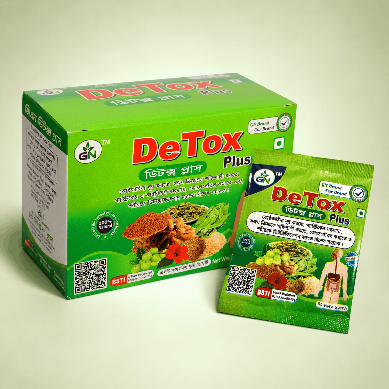 GN DeTox Plus Natural Functional Food 15g Sachet – Digestive Wellness, Bowel Regularity & Gastric Support 2