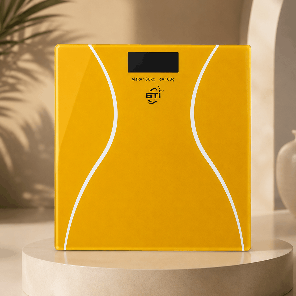 STI Digital Bathroom Scale 180kg with LCD Display – Gold Personal Body Weight Scale 2