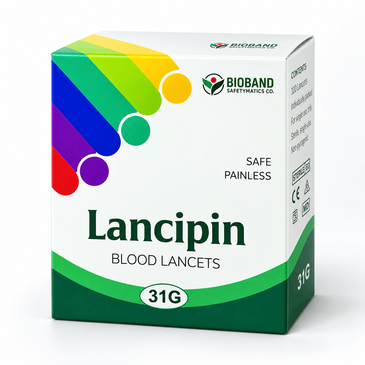 Hicks Round Blood Sterile Lancets 100 Pcs – Ultra-Fine Single-Use Lancet Needles for Blood Glucose Testing