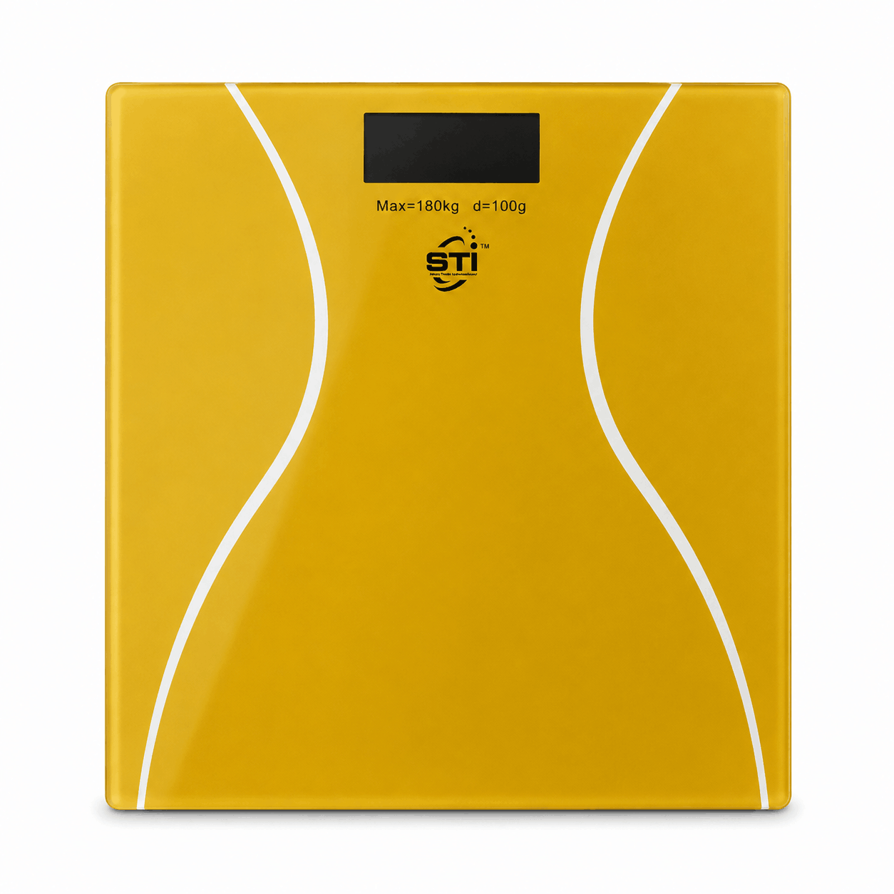 STI Digital Bathroom Scale 180kg with LCD Display – Gold Personal Body Weight Scale
