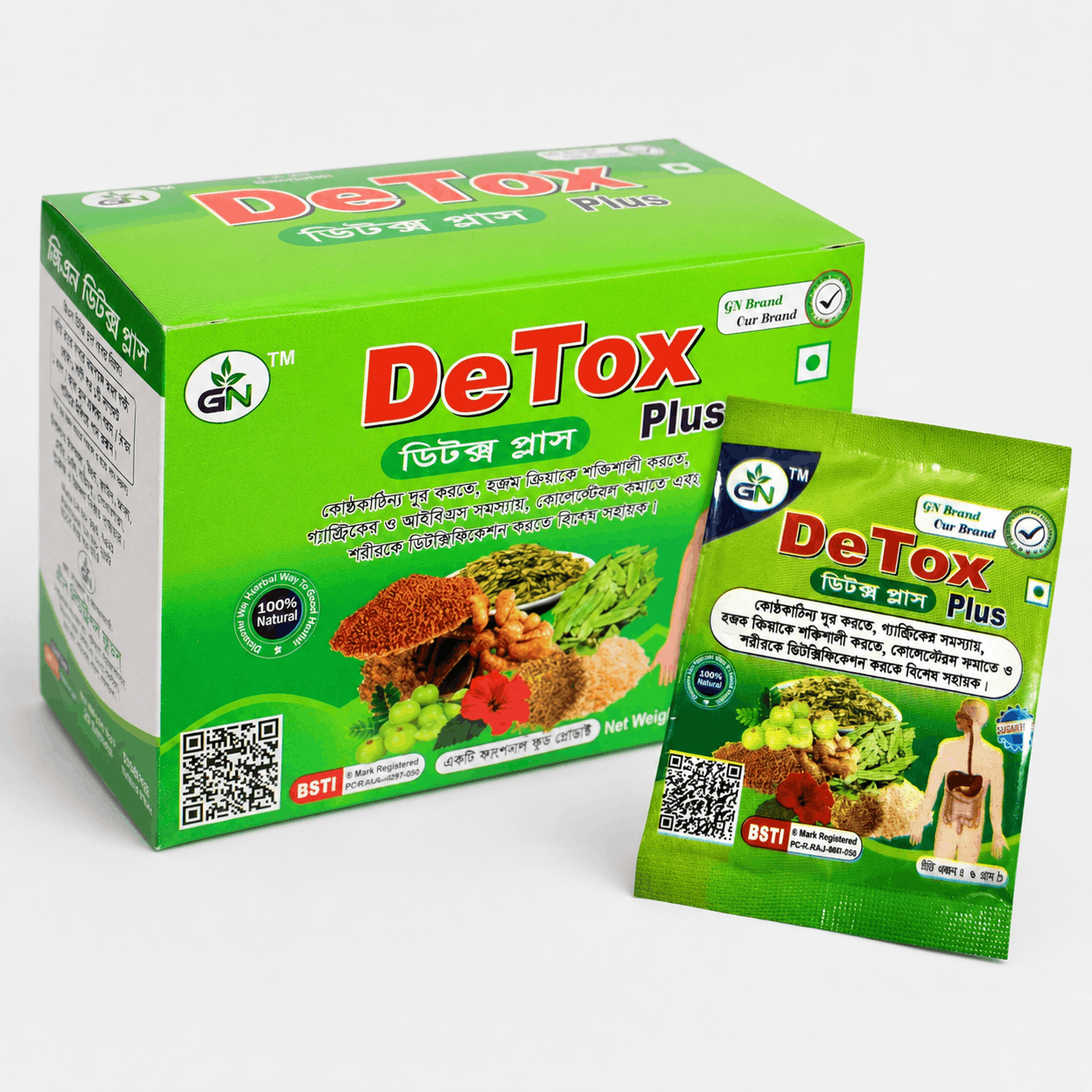 GN DeTox Plus Natural Functional Food 15g Sachet – Digestive Wellness, Bowel Regularity & Gastric Support