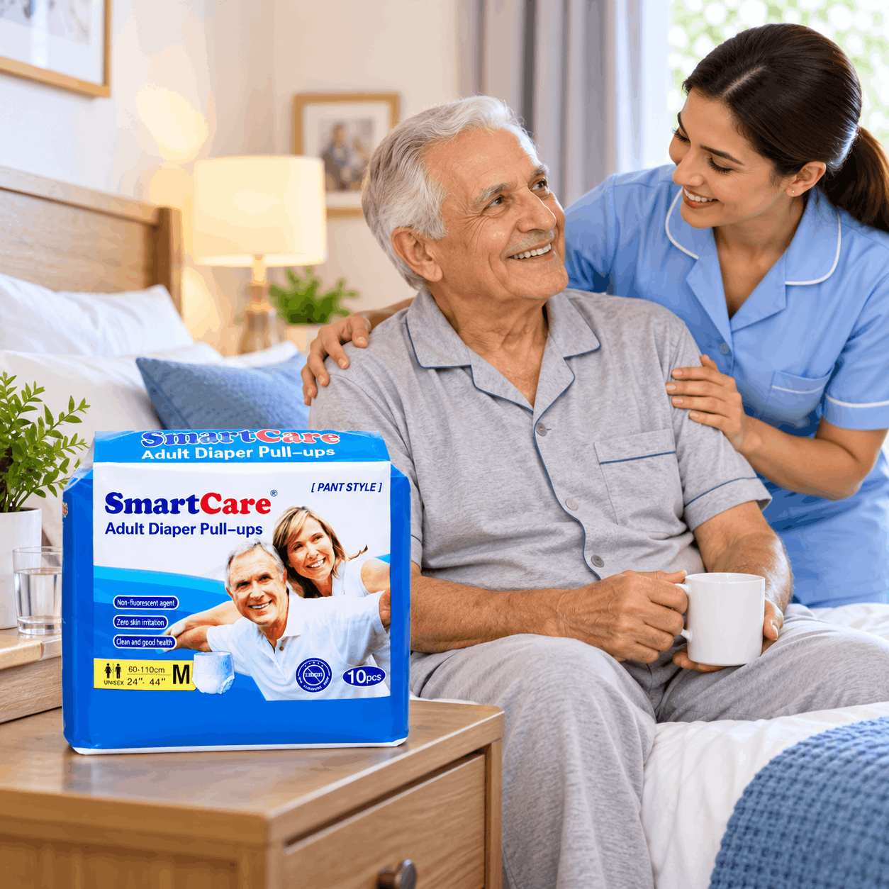 Smart Care Adult Diaper Pull-Ups M 10 Pcs – Pant Style Adult Diaper 24–44 Inch / 60–110 cm 3